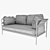 Modern Stylish Hay Can Sofa 3D model small image 3