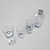 Elegant Macassar Glass Collection 3D model small image 2