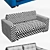 Tiger Modular Sofa 3D model small image 2