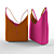 Guess Two-sided Bag: Orange/Pink 3D model small image 1
