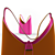 Guess Two-sided Bag: Orange/Pink 3D model small image 2