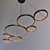 Sleek Adjustable Pendant Light 3D model small image 1