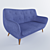 Stylish 2 Seater Sofa Selene 3D model small image 2