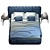 Chantal Basso Bed by Tomasella: Sleek Elegance 3D model small image 2