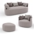 Plush Comfort: Fat Sofa & Armchair 3D model small image 1