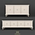 Elegant Ivory TV Stand & Buffet: Misier Collection 3D model small image 1
