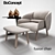 BoConcept Fusion Chair Set: Ergonomic Comfort & Stylish Design 3D model small image 1