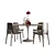 Poliform-inspired Dining Set: Table & Chair 3D model small image 1