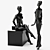 Glossy Female Mannequin: Detachable Torso, Hands, Legs 3D model small image 3