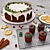 Festive Christmas Food Set 3D model small image 1