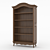 Provençal Wood Bookshelf 3D model small image 2