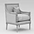 Elegant Minerva Bergere Armchair 3D model small image 3