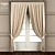 Elegant Luis Curtain Set 3D model small image 1