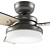 Sentinel Ceiling Fan: Effortlessly Cool 3D model small image 2