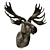 ROOMERS Elk's Head Wall Decor 3D model small image 1