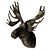 ROOMERS Elk's Head Wall Decor 3D model small image 2