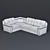 Luxury "Lord" Corner Sofa, Bis-M 3D model small image 2