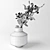 Elegant Eucalyptus Branch in Vase 3D model small image 3