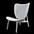 Norra Elephant Chair: Modern Elegance for Your Space 3D model small image 2