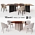 Minotti Amelie and Lou Dining Set 3D model small image 1