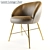 Elegant Laurel Lounge Chair 3D model small image 1
