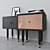 Elegant Eldfell Bedside Table: Sleek Design & Functional 3D model small image 1