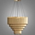 Elegant Matheny Chandelier: Single Tier 3D model small image 1