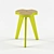 Bent Plywood Chair 3D model small image 1