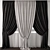 Elegant Curtain Design 3D model small image 1