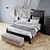 IKEA Bedroom Set: Undredal Bed, Nightstands, Numo Lamp, Stocksund Bench 3D model small image 2