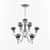 Elegant Sea Gull Chandelier "Del Plato 3D model small image 3