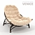 Luxury Rotang Chair: Venice Elegance 3D model small image 1