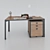 Elegant Chester Desk and Wagon 3D model small image 3