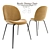 Sleek Beetle Dining Chair 3D model small image 1