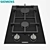 Siemens iQ700 Gas Hob: Compact Ceramic Control 3D model small image 1