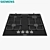Siemens iQ700 Ceramic 4 Burner Hob 3D model small image 1