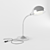 Sleek Chrome Table Lamp 3D model small image 1
