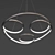 Modern LED Chandelier - 120cm/55cm 3D model small image 2