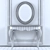 Art Deco Console Table 3D model small image 2