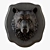 3D Bear Head Wall Decor 3D model small image 1