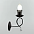 Elegant Aida's LED Wall Sconce 3D model small image 1