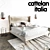 Cattelan Italia: Ludovic Bed, Radja Carpet, Sting Tables, Asia Lamps, Janeiro Magnum 3D model small image 1