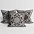 Kazakh Ornament Pillows: Traditional Beauty 3D model small image 1