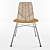 Stylish Chaise rotin Chair 3D model small image 2