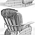  Havana Rocker and Footroll Set - Stylish and Comfortable 3D model small image 3