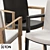 Elegant TON Moritz Chair with Armrest 3D model small image 2