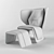 570 Gender Armchair: Elegant Comfort 3D model small image 3