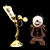 Beauty and the Beast Characters: Lumiere and Cogsworth 3D model small image 1