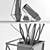 Sleek Suiza Vases: MARTIN AZUA 3D model small image 3