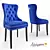 Elegant Versailles Dining Chair 3D model small image 1